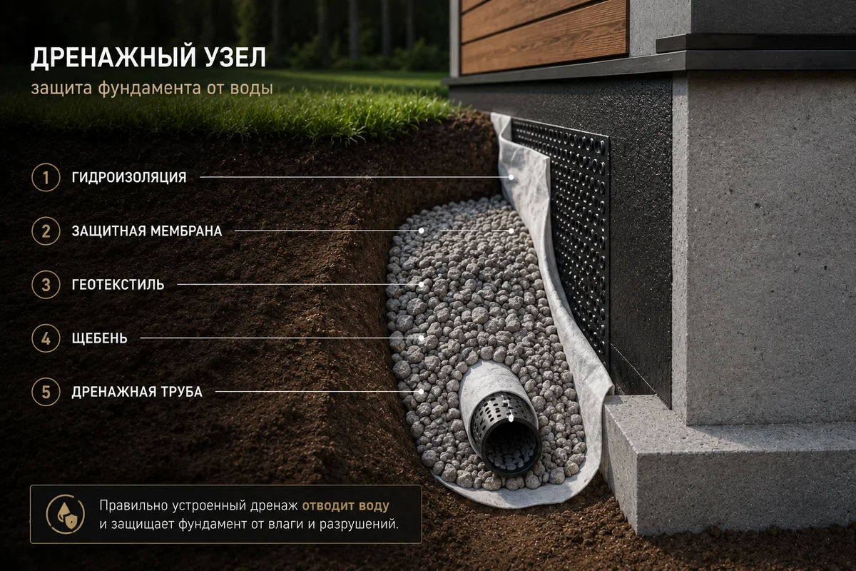 Дренажная система участка