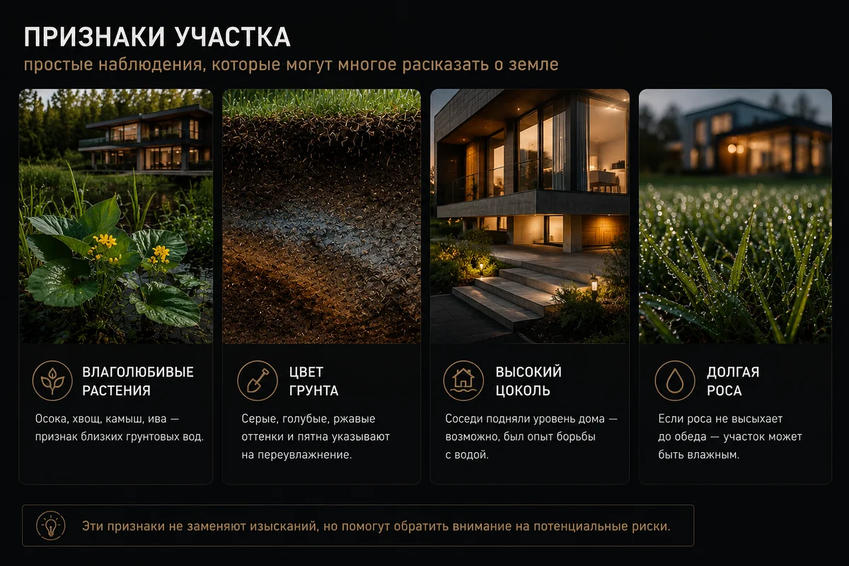 Признаки проблемного участка